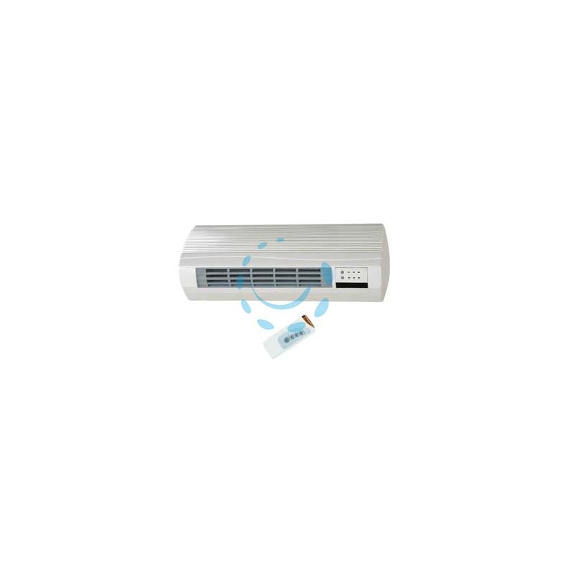 TERMOVENTILATORE A PARETE 2000W CM.50 CON TIMER E TELECOMANDO - cm.50x19x11h.