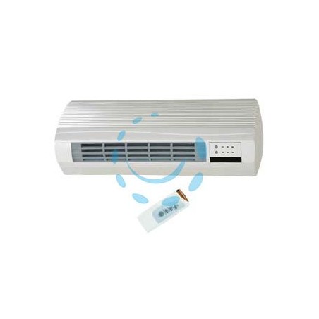 TERMOVENTILATORE A PARETE 2000W CM.50 CON TIMER E TELECOMANDO - cm.50x19x11h.