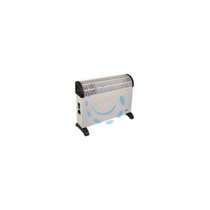 TERMOCONVETTORE TURBO CON TERMOSTATO E VENTILATORE 2000W - cm.58x20x43h.