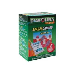 DIAVOLINA POLVERE SPAZZACAMINO - 5 bustine da gr.50