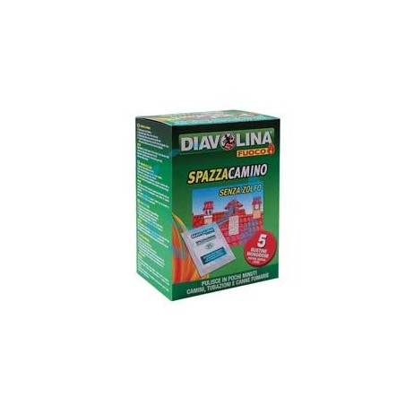 DIAVOLINA POLVERE SPAZZACAMINO - 5 bustine da gr.50