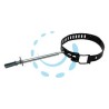COLLARE PER TUBO STUFE SMALTATO NERO - ø cm.10/15 regolabile con tassello ø mm.8x40