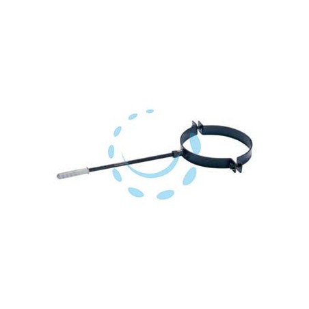 COLLARE PER TUBO STUFE STUFE A PELLET PLUS NERO OPACO - ø cm.10