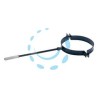 COLLARE PER TUBO STUFE STUFE A PELLET PLUS NERO OPACO - ø cm.10