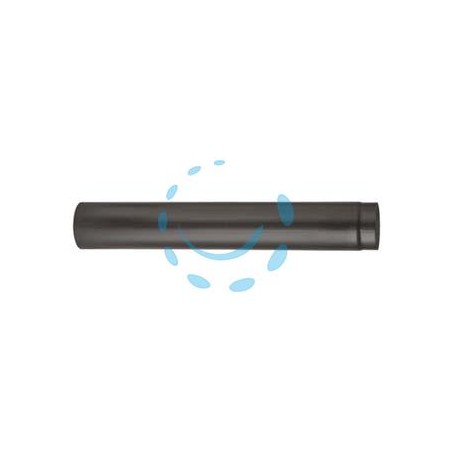 TUBO PORCELLANATO PER STUFE A LEGNA NERO OPACO "ALA SMALTO TOP" - ø mm.120x500h.