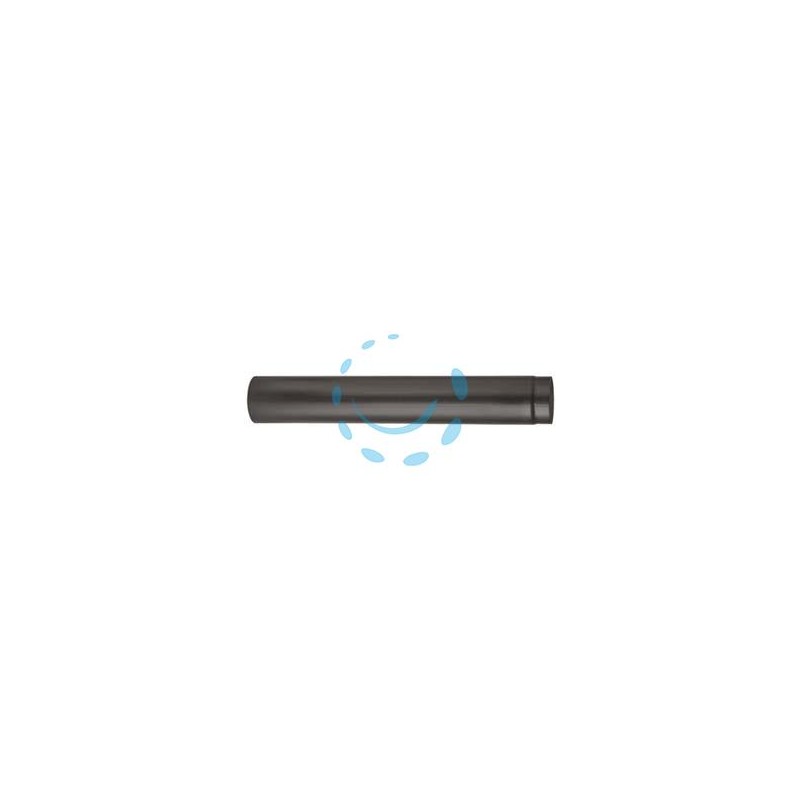 TUBO PORCELLANATO PER STUFE A LEGNA NERO OPACO "ALA SMALTO TOP" - ø mm.130x250h.