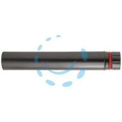 TUBO PORCELLANATO PER STUFE A PELLET NERO OPACO "ALA PELLET ECO" - ø mm.80x250h.