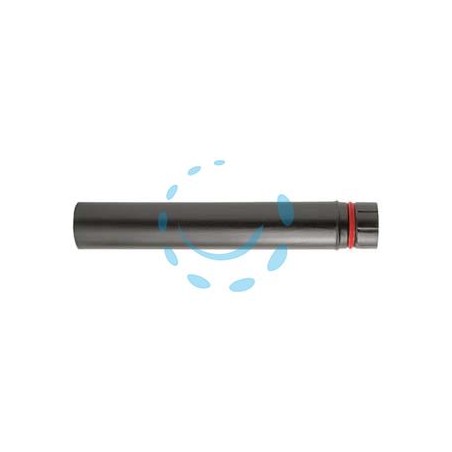 TUBO PORCELLANATO PER STUFE A PELLET NERO OPACO "ALA PELLET ECO" - ø mm.100x250h.