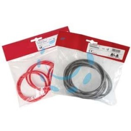 KIT GUARNIZIONI PER STUFE A PELLET "ALA PELLET ECO" - ø mm.80-100 - colore rosso