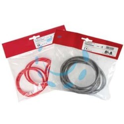 KIT GUARNIZIONI PER STUFE A PELLET "ALA PELLET ECO" - ø mm.80-100 - colore rosso
