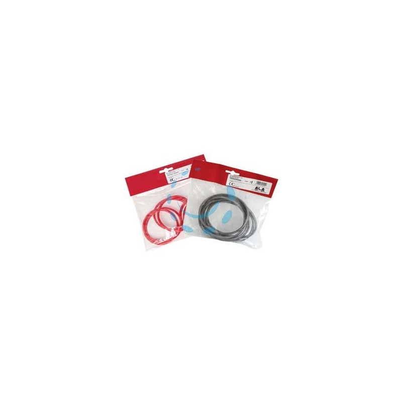 KIT GUARNIZIONI PER STUFE A PELLET "ALA PELLET ECO" - ø mm.80-100 - colore rosso