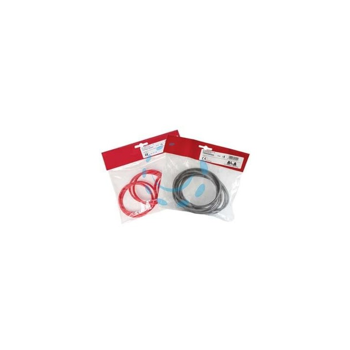 KIT GUARNIZIONI PER STUFE A PELLET "ALA PELLET ECO" - ø mm.80-100 - colore rosso