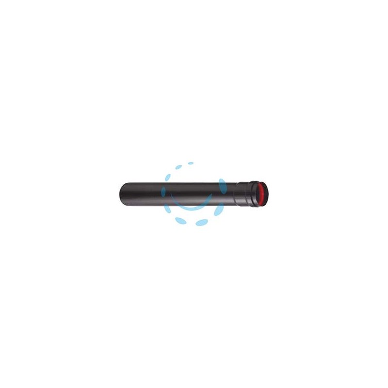 TUBO PER STUFE A PELLET NERO OPACO "ALA PELLET AETERNUM" - ø mm.80x250h.