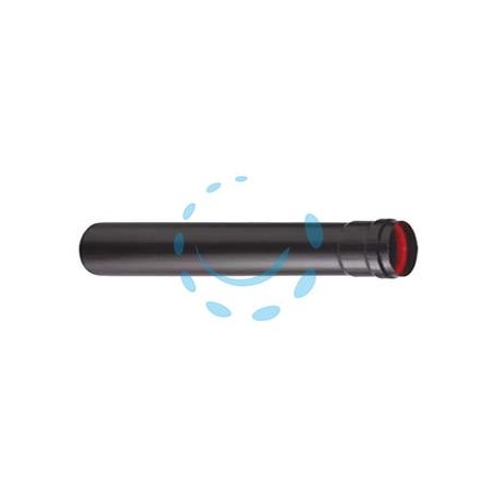 TUBO PER STUFE A PELLET NERO OPACO "ALA PELLET AETERNUM" - ø mm.100x500h.