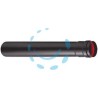 TUBO PER STUFE A PELLET NERO OPACO "ALA PELLET AETERNUM" - ø mm.100x500h.