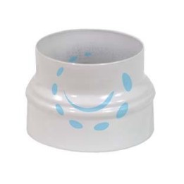 MAGGIORAZIONE PER TUBI STUFA BIANCO LUCIDO - ø cm.8/10