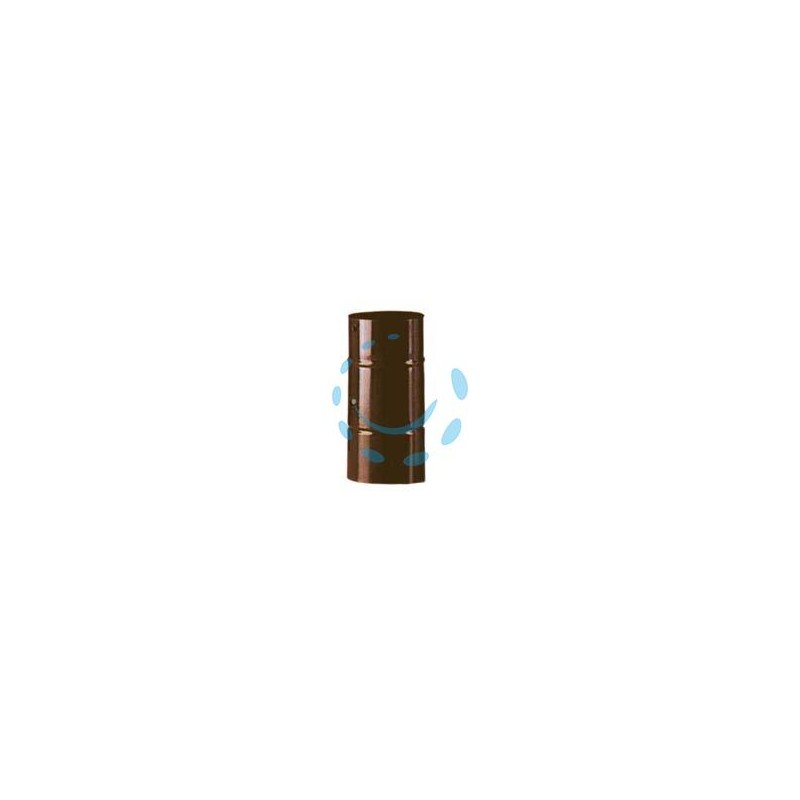 TUBO PORCELLANATO CON FORO PER SERRANDA MARRONE LUCIDO - ø cm.12x25 