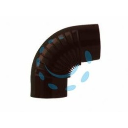 GOMITO 90° PORCELLANATO PER STUFE A LEGNA NERO OPACO - ø cm.13