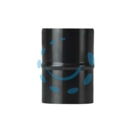 RACCORDO M/M PER STUFE A PELLET NERO OPACO PESANTE MM.1,2 - ø cm.10 M/M