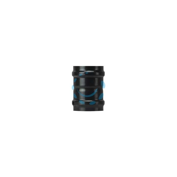 RACCORDO F/F PER STUFE A PELLET NERO OPACO PESANTE MM.1,2 - ø cm.10 F/F