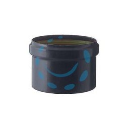 TAPPO SCARICO CONDENSA CIECO PER STUFE A PELLET NERO OPACO MM.1,2 - ø cm.8