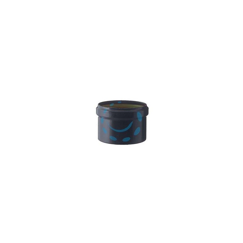 TAPPO SCARICO CONDENSA CIECO PER STUFE A PELLET NERO OPACO MM.1,2 - ø cm.10