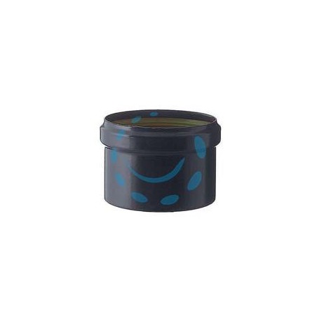 TAPPO SCARICO CONDENSA CIECO PER STUFE A PELLET NERO OPACO MM.1,2 - ø cm.10