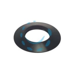 ANELLO PER STUFE A PELLET NERO OPACO IN SILICONE MM.1,2 - ø cm.8