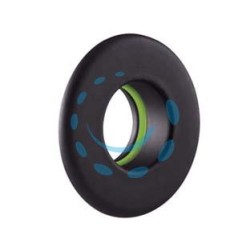 ROSONE PER STUFE A PELLET NERO OPACO PESANTE MM.1,2 - ø cm.8