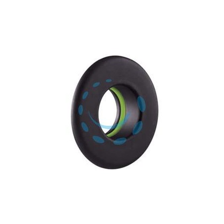 ROSONE PER STUFE A PELLET NERO OPACO PESANTE MM.1,2 - ø cm.10