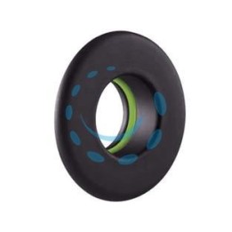 ROSONE PER STUFE A PELLET NERO OPACO PESANTE MM.1,2 - ø cm.12