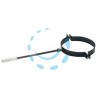 COLLARE PER TUBO STUFE A PELLET IN ACCIAIO VERNICIATO NERO OPACO - ø mm.100