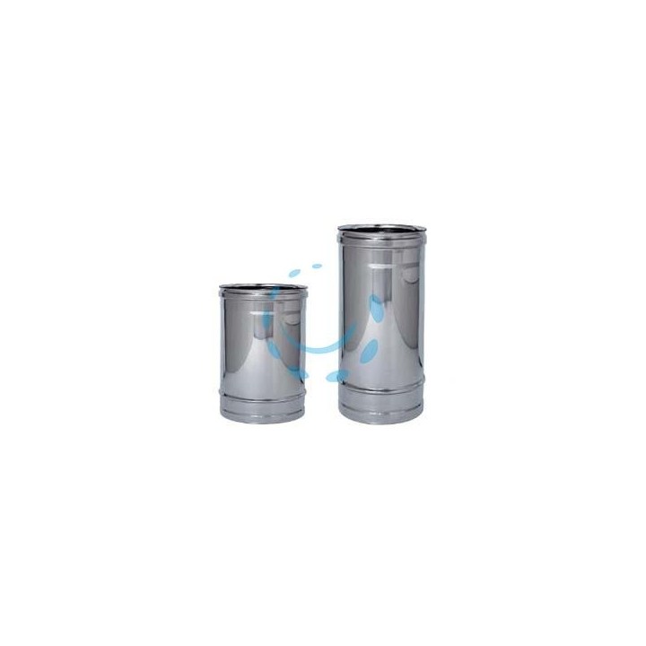 TUBO ACCIAIO INOX AISI 304 MONOPARETE SPESSORE MM.0,5 - ø mm.80 - cm.50