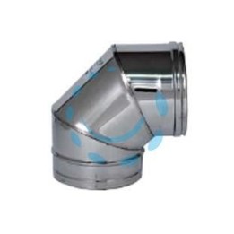 GOMITO A 90° ACCIAIO INOX AISI 304 MONOPARETE SPESSORE MM.0,5 - ø mm.130