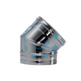 GOMITO A 45° ACCIAIO INOX AISI 304 MONOPARETE SPESSORE MM.0,5 - ø mm.300