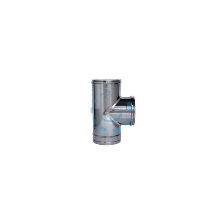 RACCORDO A "T" 90° IN ACCIAIO INOX AISI 304 MONOPARETE SPESSORE MM.0,5 - MFF ø mm.80