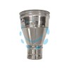 AUMENTO PER TUBO ACCIAIO INOX AISI 304 F/M MONOPARETE SPESSORE MM.0,5 - F ø mm.80 M ø mm.120