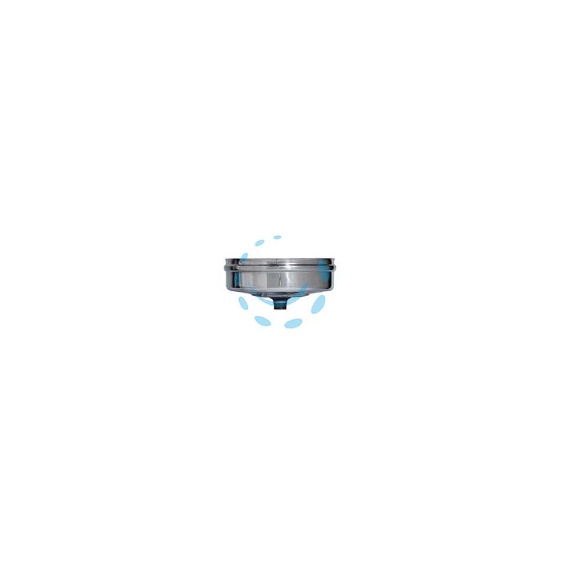 TAPPO RACCOLTA CONDENSA IN ACCIAIO INOX AISI 304 MONOPARETE SPESS MM.0,5 - ø mm.130