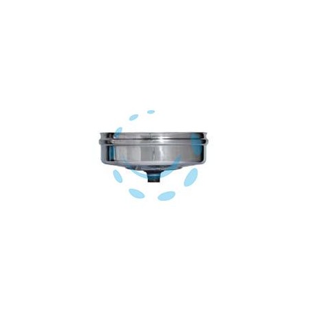 TAPPO RACCOLTA CONDENSA IN ACCIAIO INOX AISI 304 MONOPARETE SPESS MM.0,5 - ø mm.130