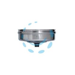 TAPPO RACCOLTA CONDENSA IN ACCIAIO INOX AISI 304 MONOPARETE SPESS MM.0,5 - ø mm.250