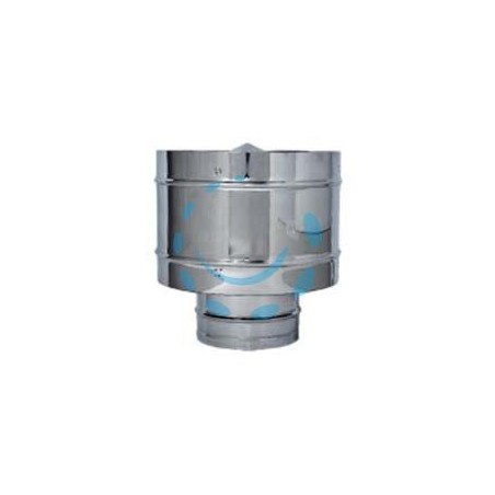 TERMINALE DI SCARICO A BOTTE ACCIAIO INOX AISI 304 MONOPARETE - ø mm.120
