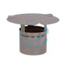 FUMAIOLI A CAPPELLO IN ACCIAIO INOX - ø cm.15