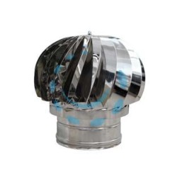FUMAIOLO TESTA RADIANTE GIREVOLE TONDO - ø cm.20 in acciaio inox