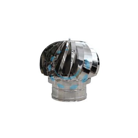 FUMAIOLO TESTA RADIANTE GIREVOLE TONDO - ø cm.20 in acciaio inox