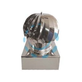 FUMAIOLO TESTA RADIANTE GIREVOLE QUADRO - cm.27x27 in acciaio inox