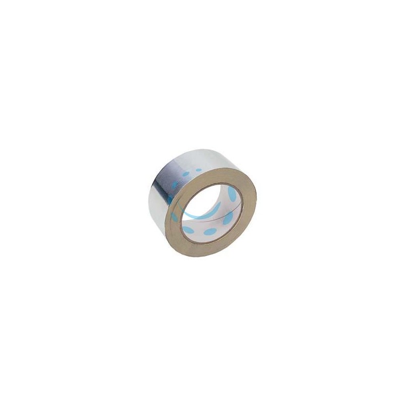 NASTRO ADESIVO IN ALLUMINIO ALTE E BASSE TEMPERATURE - mm.50x45,7 mt. colore alluminio