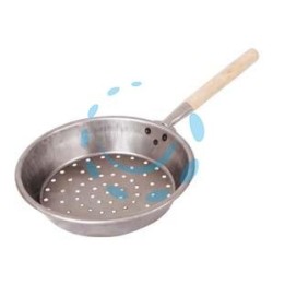 PADELLA PER CASTAGNE CON MANICO IN LEGNO - ø cm.30