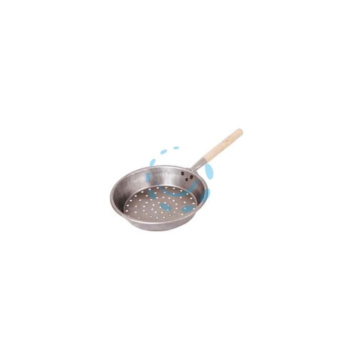 PADELLA PER CASTAGNE CON MANICO IN LEGNO - ø cm.30