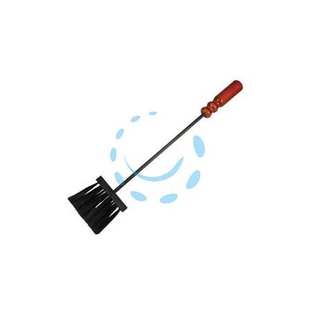 SCOPINO SETOLE NYLON PER CAMINO MANICO LEGNO - cm.55h. (725 BIS)