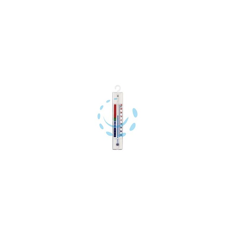 TERMOMETRO IN PLASTICA PER FRIGORIFERO E CONGELATORE - cm.15,5x2,6x0,9